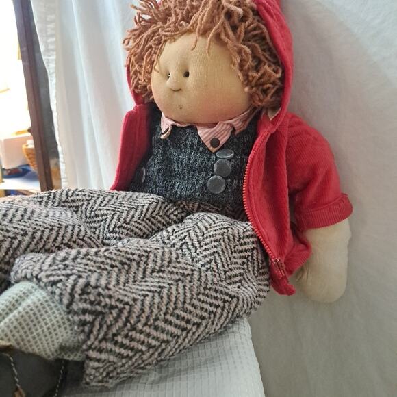 2000 Heritage Mint Sweet and Innocent Collection Cuddle Me Babies Boy Bibbs 21" - Picture 7 of 12